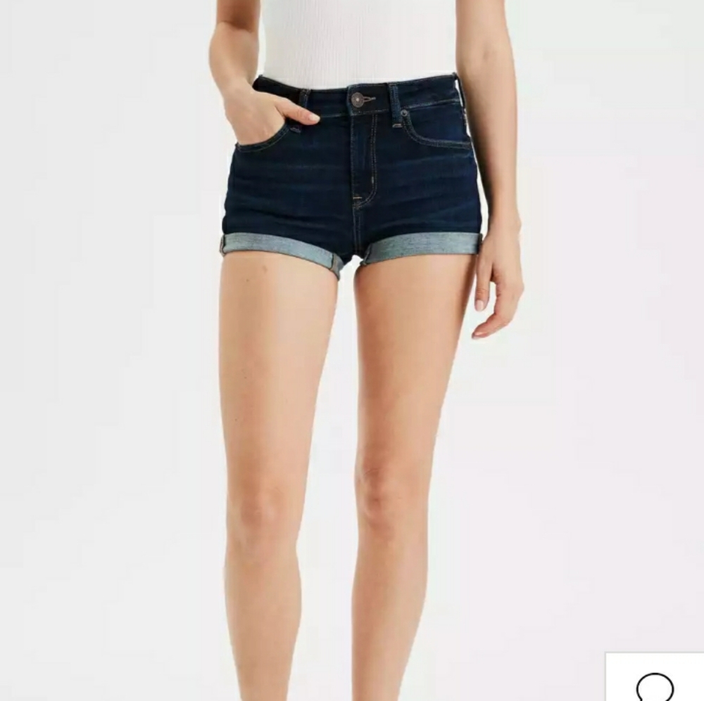 American Eagle Outfitters dark wash jean shorts